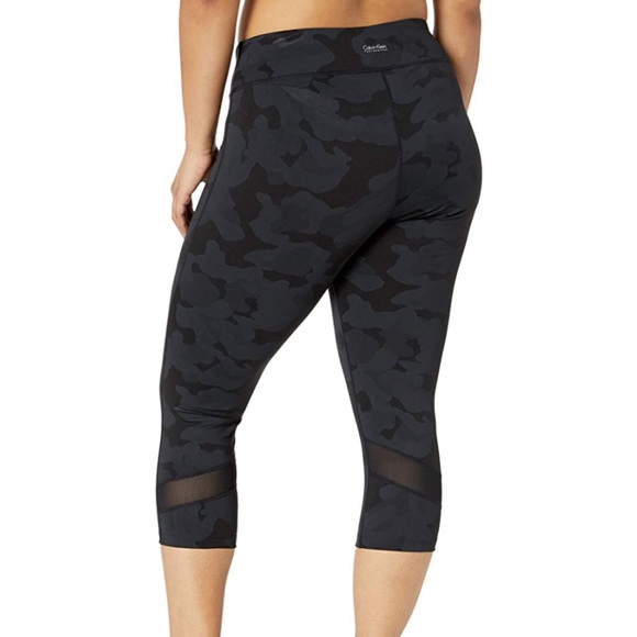 🆕 CK Camo Capri Leggings 🖤🧘🏼♂️👟 - Picture 1 of 13
